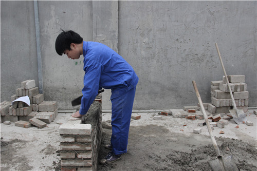 第九届技能比赛砌筑比赛圆满结束