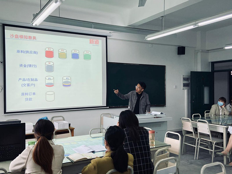 经管系组织开展沙盘模拟企业经营师资培训